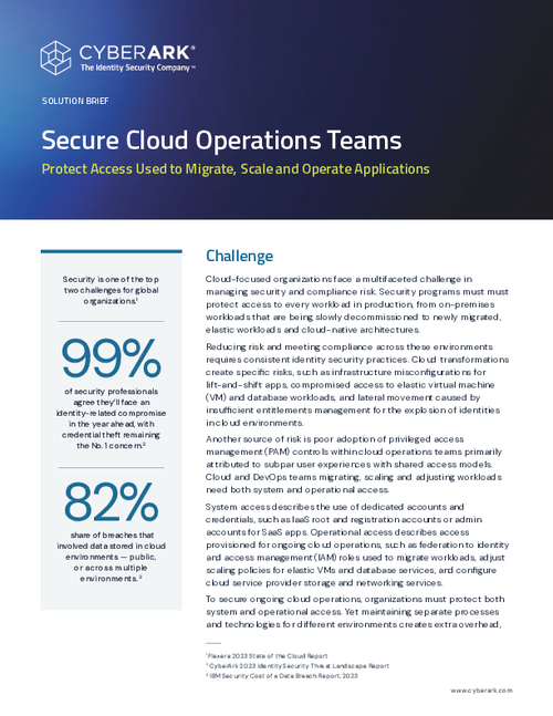 Secure Cloud Operations Teams
