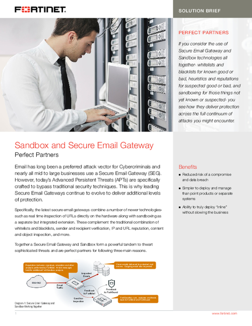 Secure Email Gateway and Sandbox: Perfect Partners Against APTs