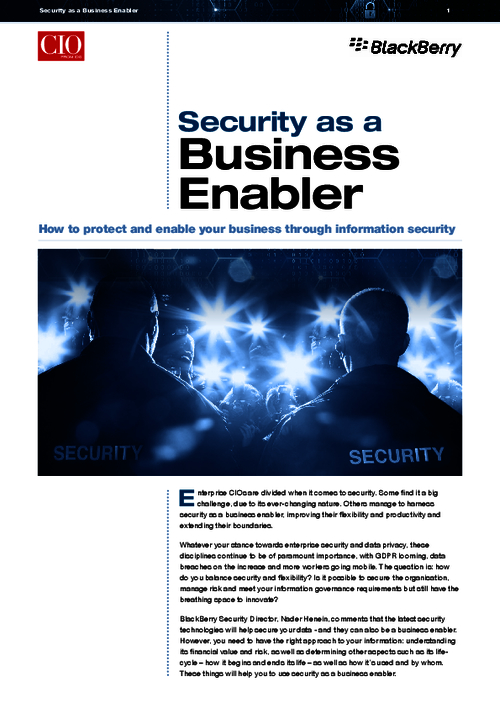 Security As A Business Enabler