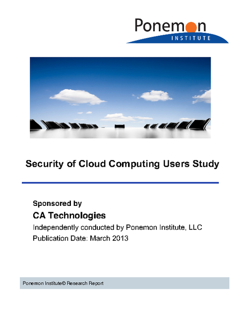 Security of Cloud Computing Users Study