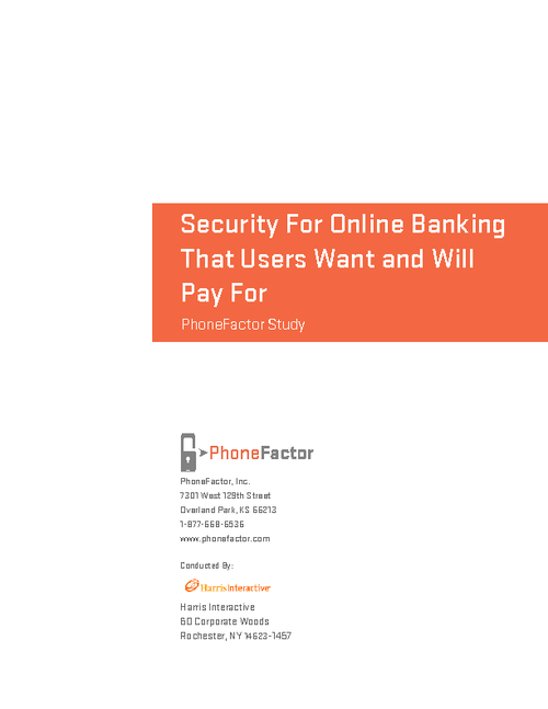 Security For Online Banking That Users Want and Will Pay For