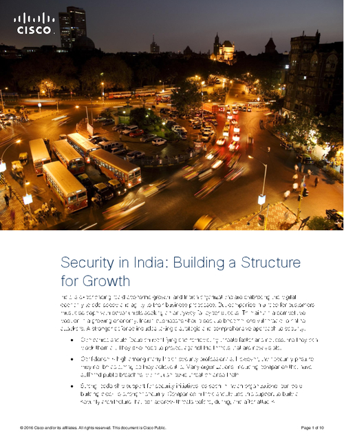 Security in India: Building a Structure for Growth