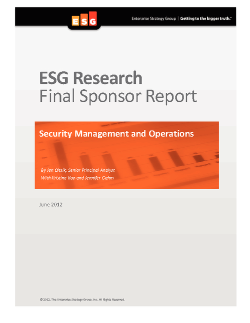 Security Management and Operations Report