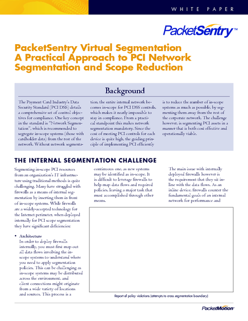 Segmenting Cardholder Data to Meet PCI Requirements