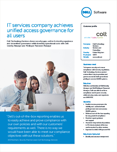 IT Services Company Achieves Unified Access Governance For All Users