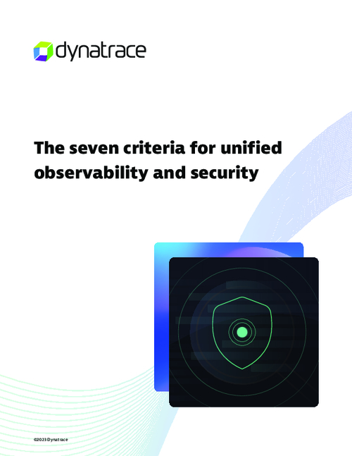 The Seven Criteria for Unified Observability and Security