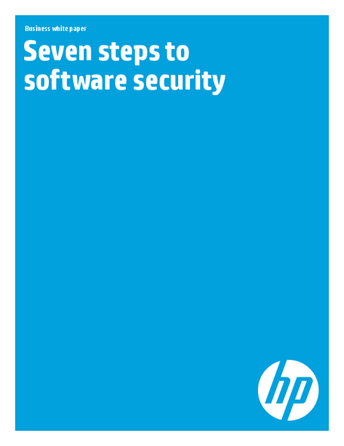 Seven Steps to Software Security