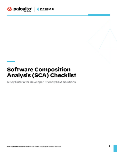 Software Composition Analysis (SCA) Checklist