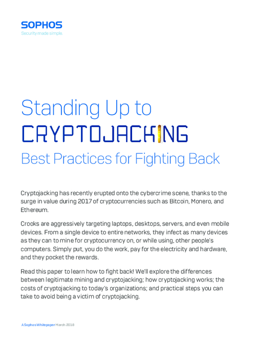 Standing Up to Cryptojacking