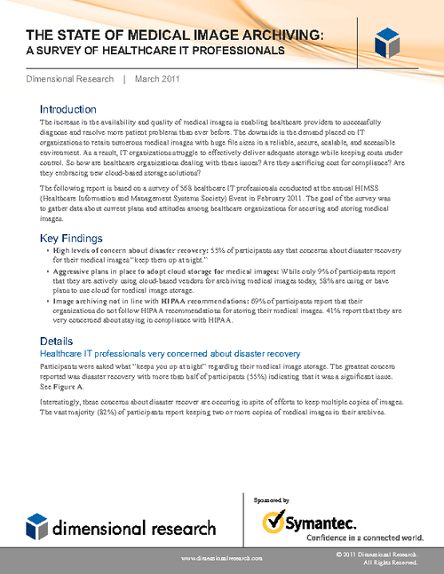 The State of Medical Image Archiving: A Survey for Healthcare IT Professionals