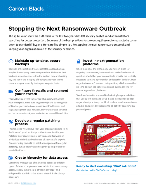 Stop the Next Ransomware Outbreak