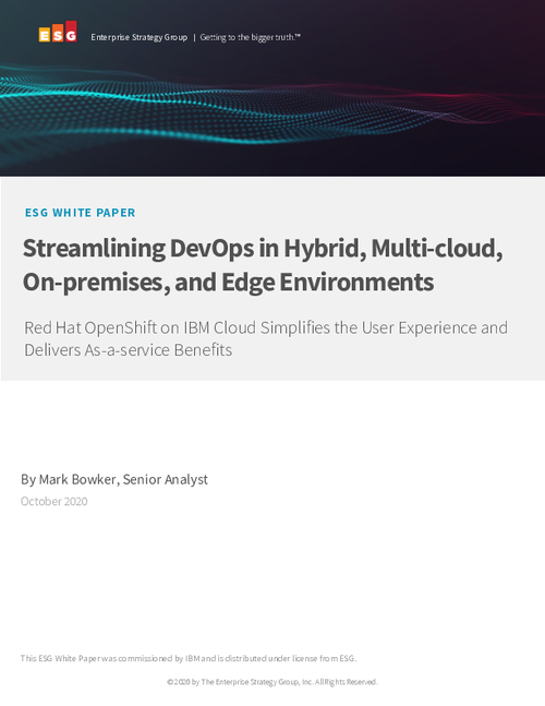 Streamlining DevOps in Hybrid, Multicloud, On premises, and Edge Environments