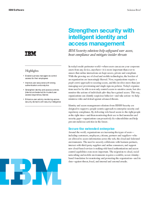 Strengthen Security With Intelligent Identity and Access Management