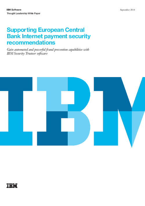 Supporting European Central Bank Internet Payment Security Recommendations