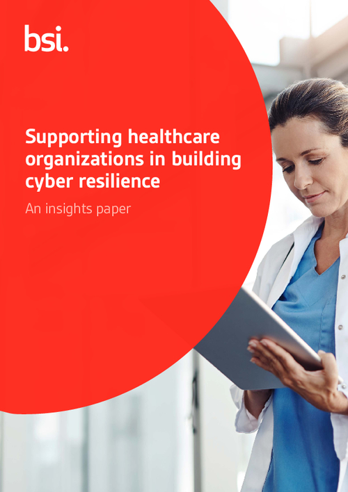 Supporting Healthcare Organizations In Building Cyber Resilience