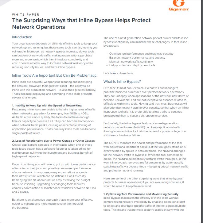 The Surprising Ways that Inline Bypass Protects Business Operations