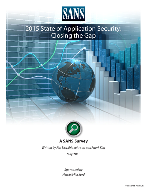 2015 Application Security: Closing the Gap, A SANS Survey