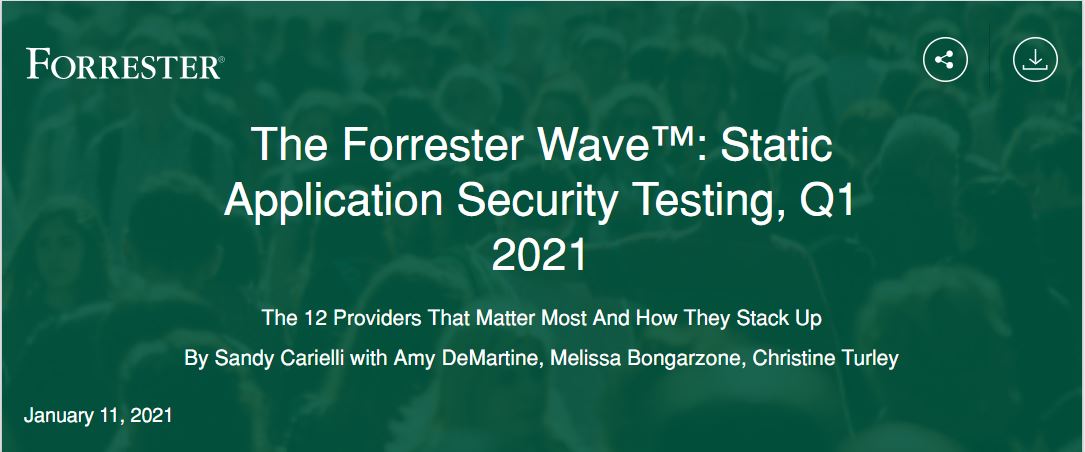 Synopsys is a Leader in the 2021 Forrester Wave™ for SAST