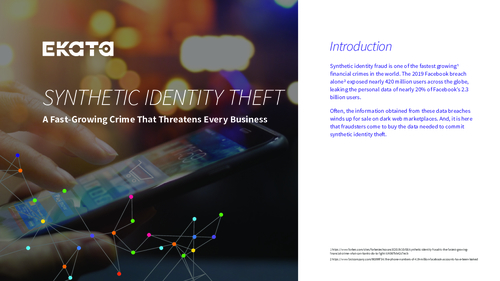 Synthetic Identity Theft - A Fast-Growing Crime That Threatens Every Business