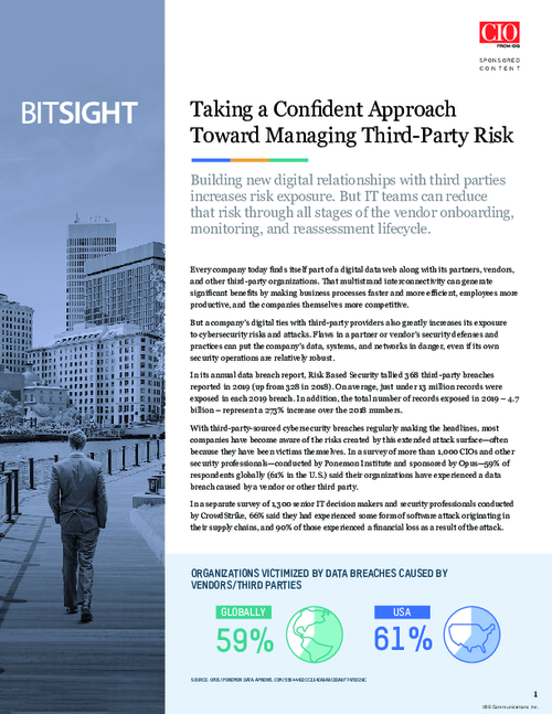 Taking a Confident Approach Toward Managing Third-Party Risk