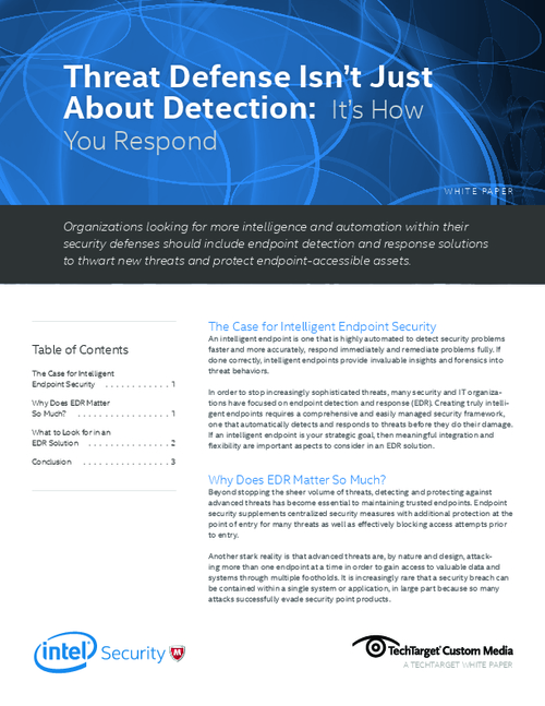 The Benefits of Endpoint Detection and Response