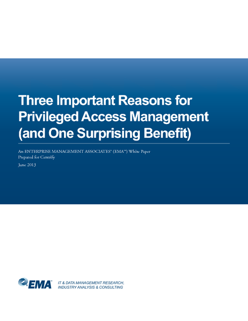 Three Important Reasons for Privileged Access Management