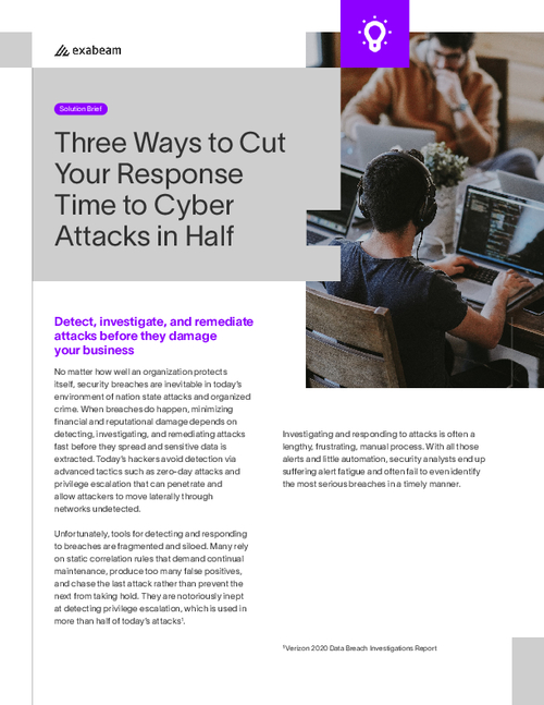 Three Ways to Cut Your Response Time to Cyber Attacks in Half
