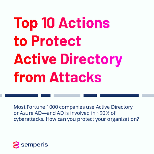 Top 10 Actions to Protect Active Directory from Attacks