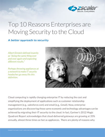 Top 10 Reasons Enterprises Are Moving Security to The Cloud