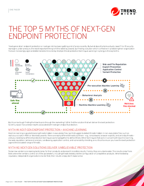 The Top 5 Myths of Next-Gen Endpoint Protection