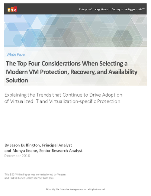 The Trends Driving Adoption of Virtualized IT and Virtualization-Specific Protection