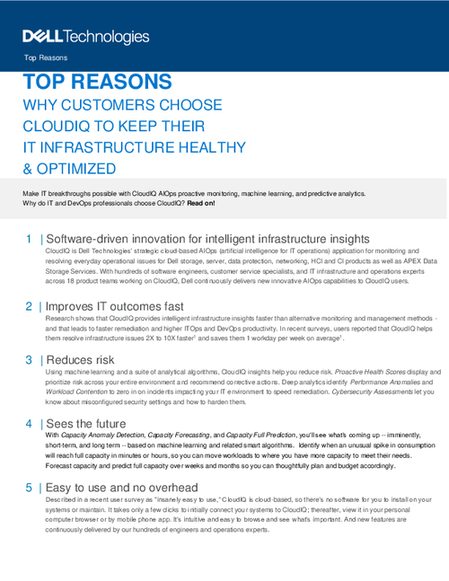 Top Reasons why Customers Choose Cloudiq to Keep Their IT Infrastructure Healthy & Optimized