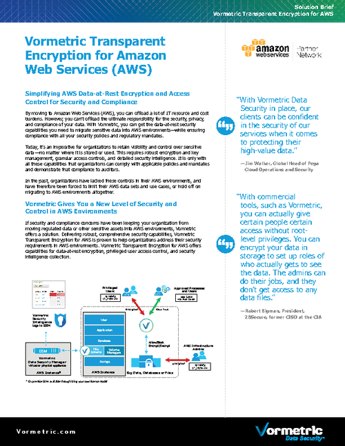 Transparent Encryption for Amazon Web Services