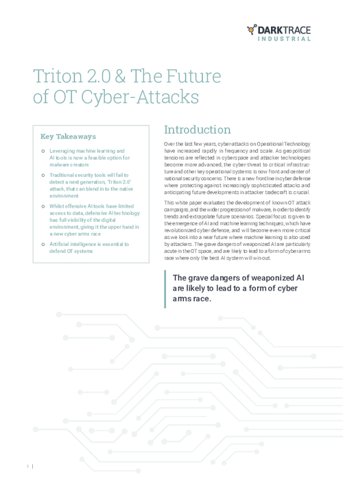 Triton 2.0 & The Future of OT Cyber-Attacks