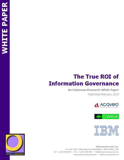 The True ROI of Information Governance