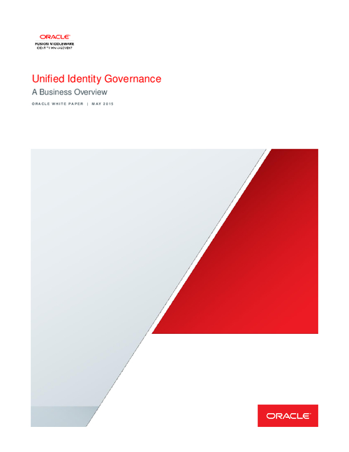 Unified Identity Governance