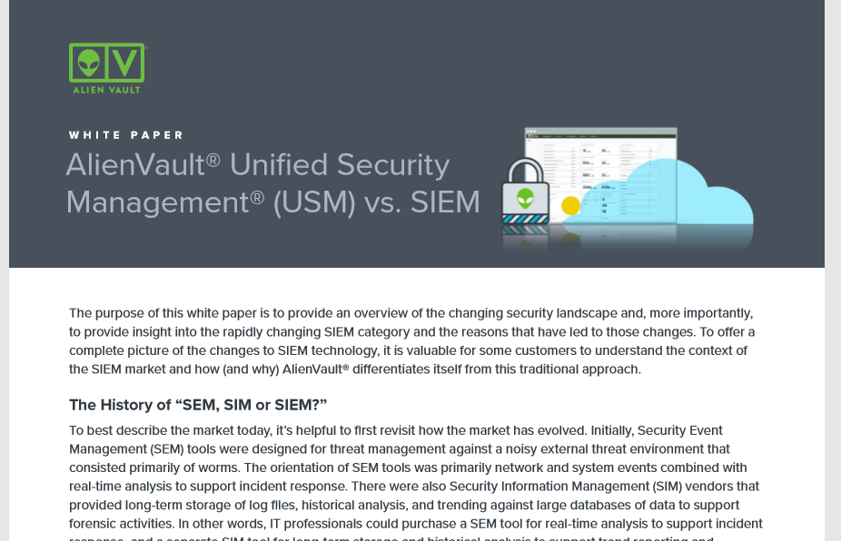 Unified Security Management vs SIEM: A Technical Comparison