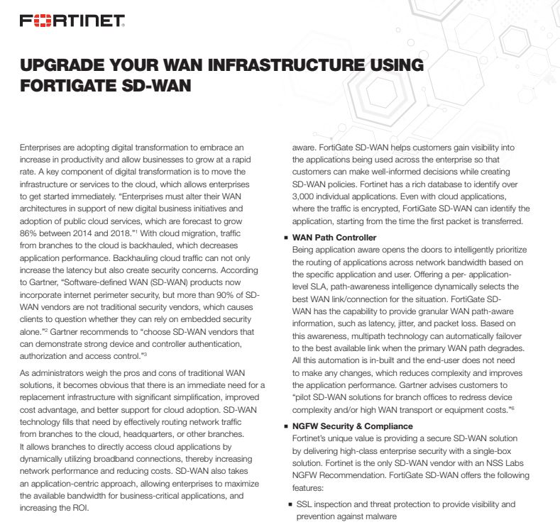 Upgrading Your WAN Infrastructure