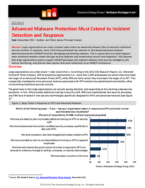 What's Your Organization's Plan When Malware Sneaks in?