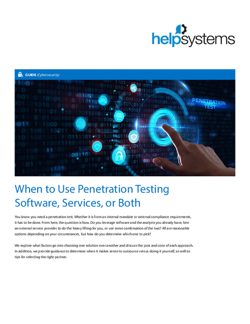 When to Use Penetration Testing  Software, Services, or Both