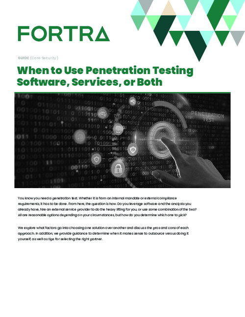 When to Use Penetration Testing Software, Services, or Both