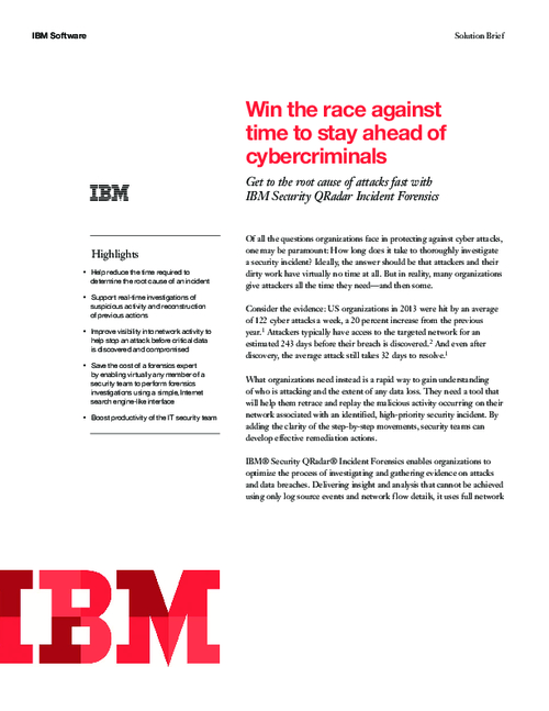 Win the Race Against Time to Stay Ahead of Cybercriminals