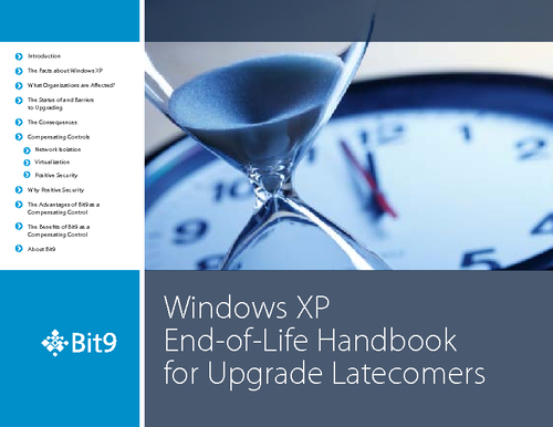 Windows XP End of Life Handbook for Upgrade Latecomers