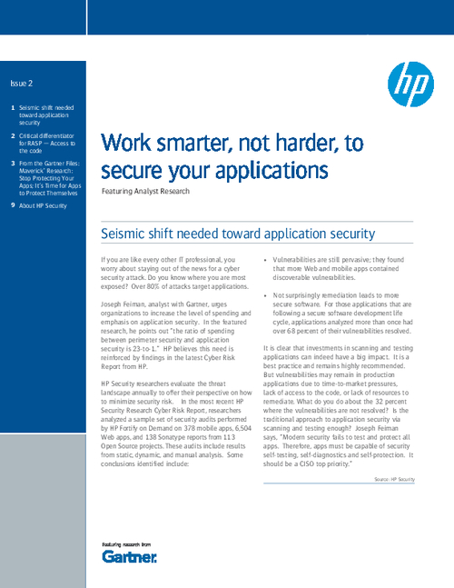 Work Smarter, Not Harder, to Secure Your Applications