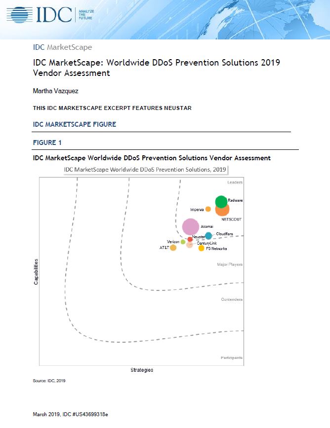 Vendor Assessment 2019: Worldwide DDoS Prevention Solution
