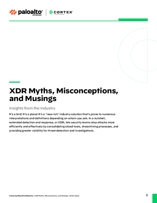 XDR Myths, Misconceptions and Musings