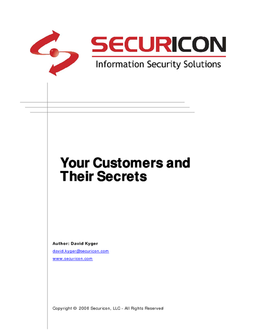 Your Customers and Their Secrets