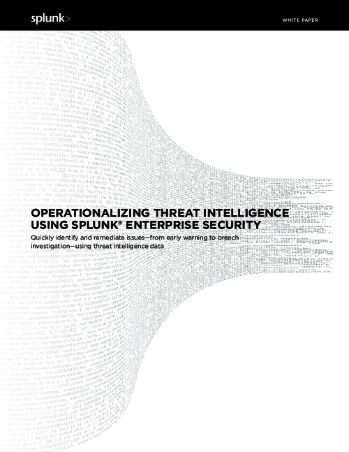 Operationalizing Threat Intelligence Using Splunk Enterprise Security