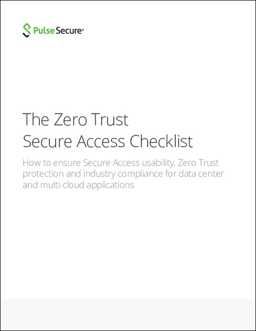Zero Trust Checklist