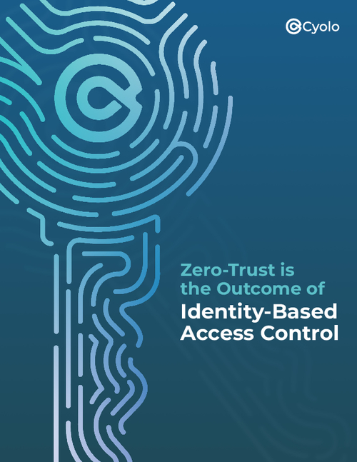 Zero-Trust is the Outcome of Identity-Based Access Control